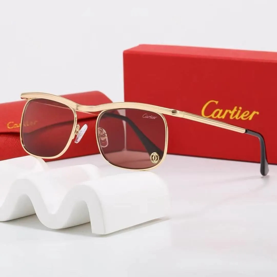 Semi-Rimless Browline Sunglasses