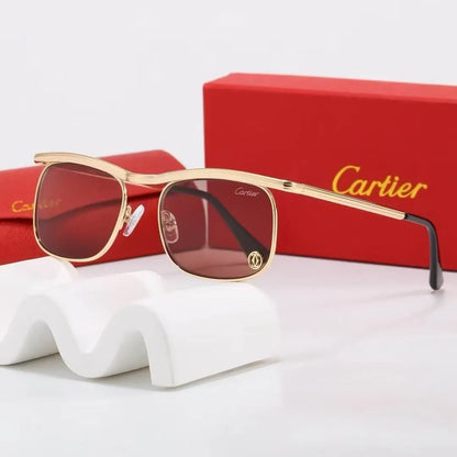 Semi-Rimless Browline Sunglasses