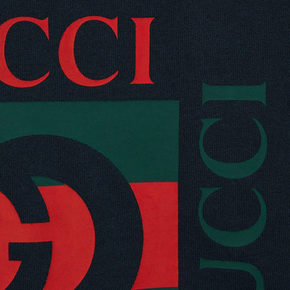 Red‑Green Letter Print T‑Shirt