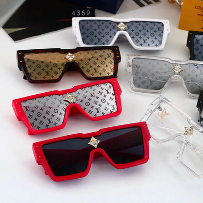 Fashion Rhinestone Decor Square Sunglasses