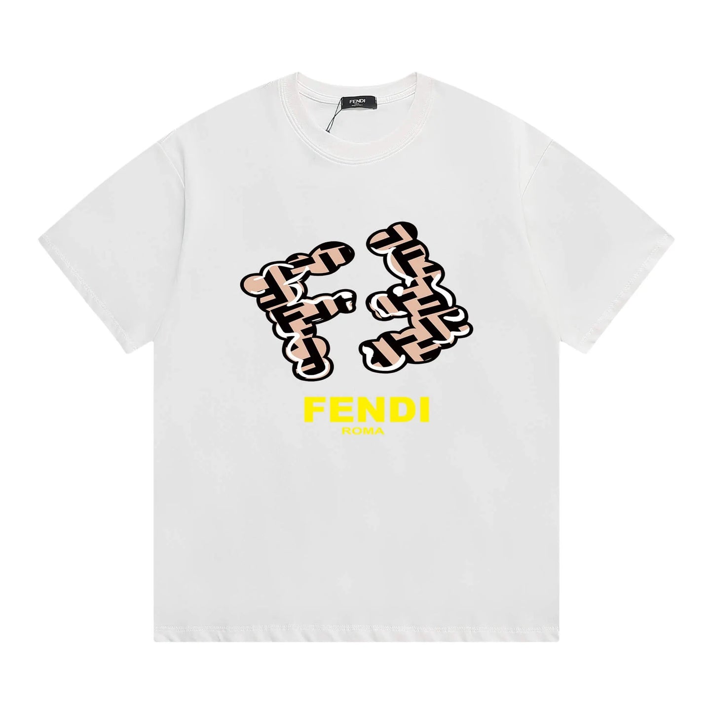 Creative Double F Print T-Shirt