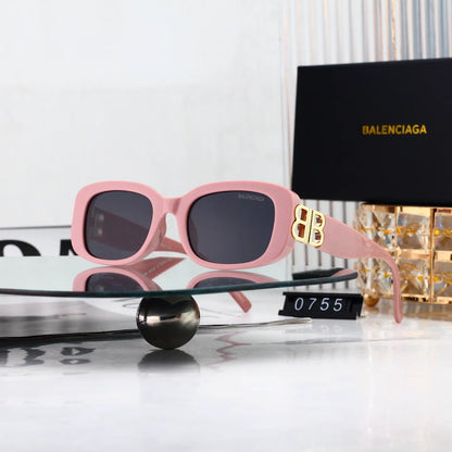 Double B Temple Patchwork Sunglasses