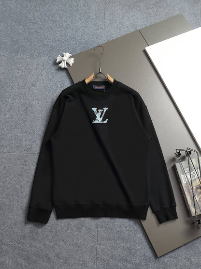 Denim Applique Sweatshirt