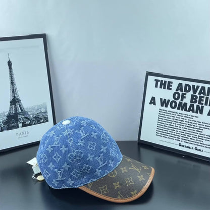 Denim Jacquard Two-Tone Baseball Cap
