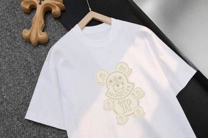 Cartoon Bear Graphic Crew Neck T-Shirt