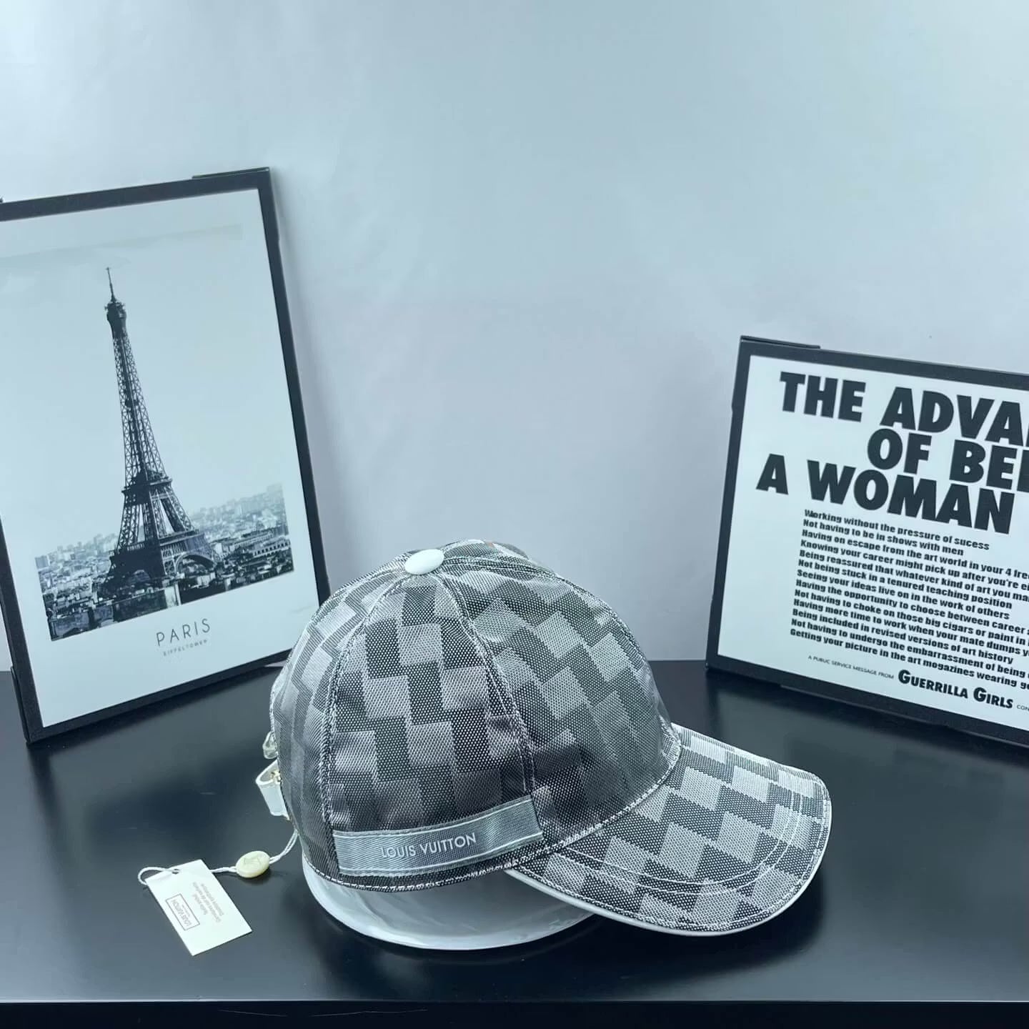 Checkered Webbing Fashion Baseball Cap