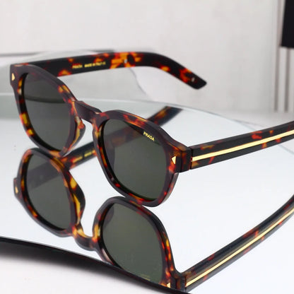 Side Temple Patchwork Sunglasses