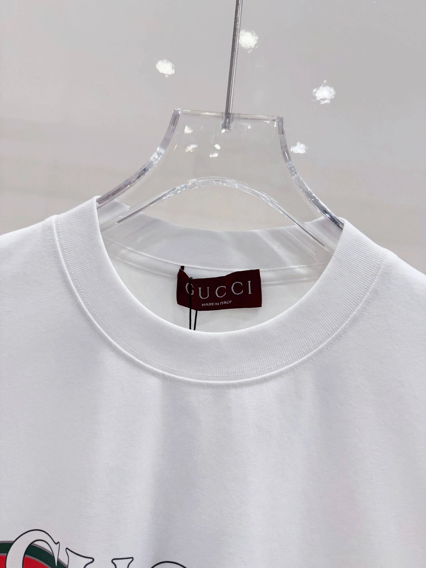 Retro Stripe Bar Letter Print T-Shirt