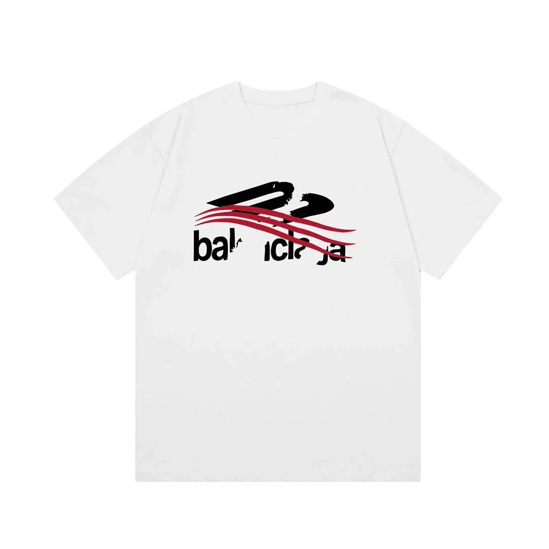 Incomplete Graffiti Print T Shirt