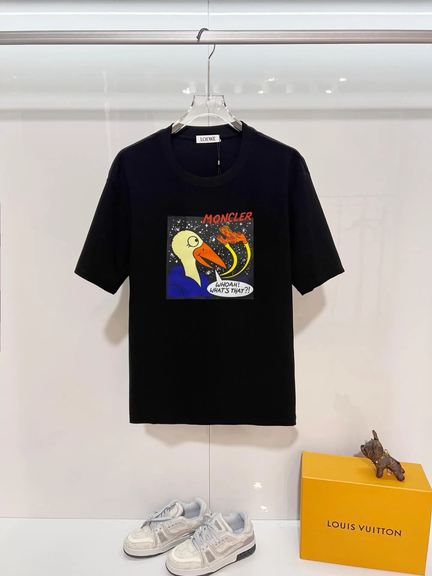Space Duck Cartoon Oversized T‑shirt