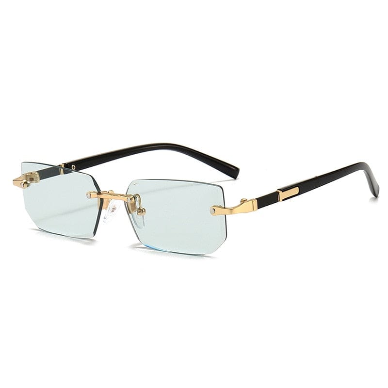 Women Men Shades Small Rectangle Sun Glasses