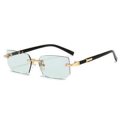 Women Men Shades Small Rectangle Sun Glasses