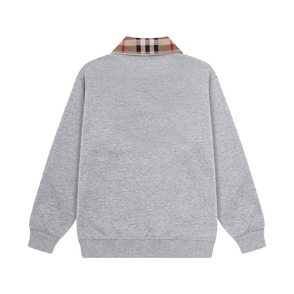 Classic Striped Collar Sweatshirt