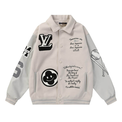 Towel Embroidered Varsity Jacket