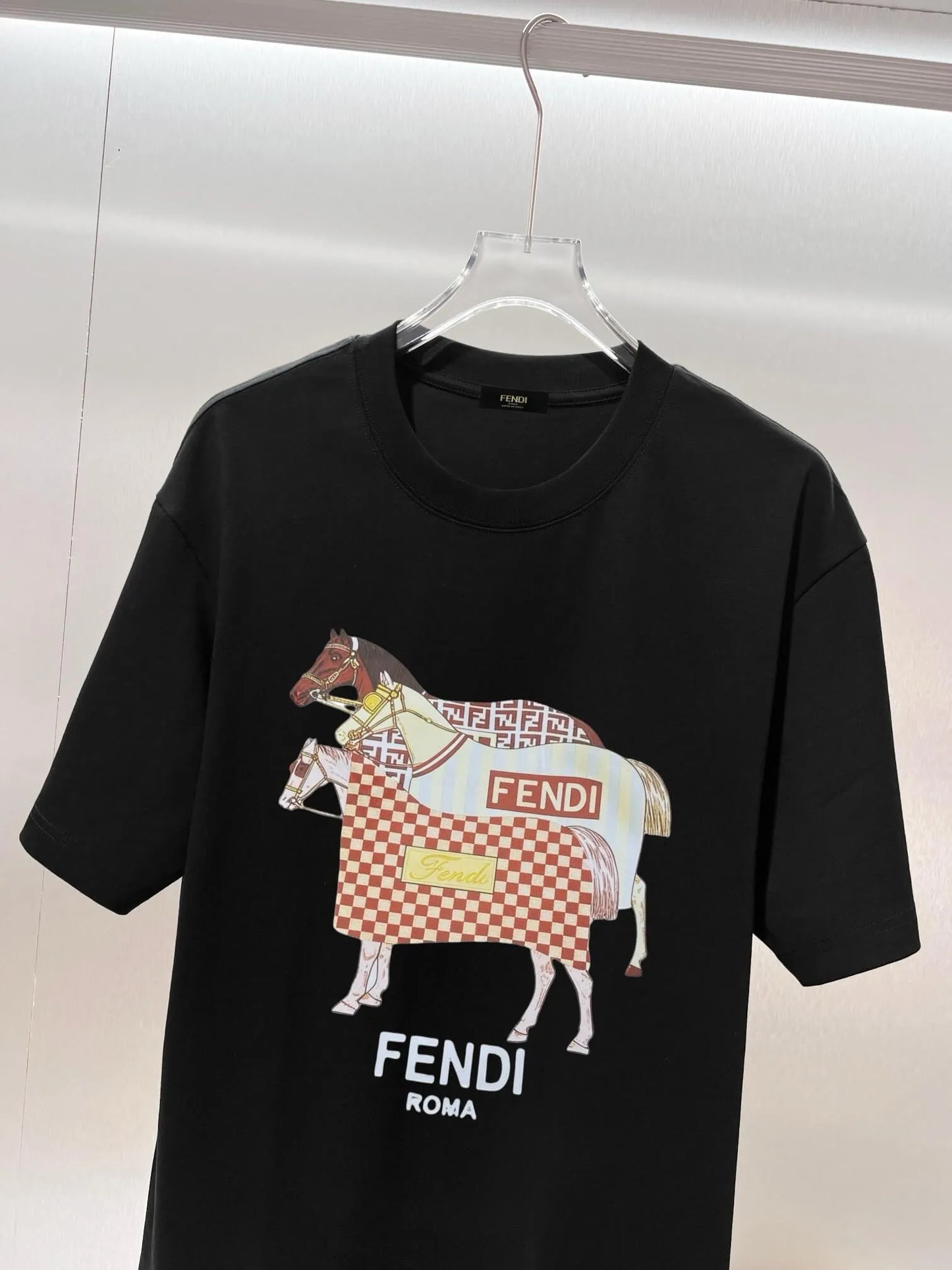 Creative Equestrian Print T-shirt