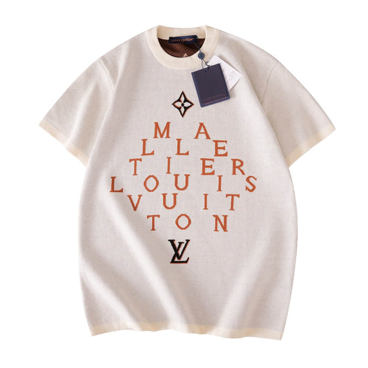 Jacquard Knit T-Shirt