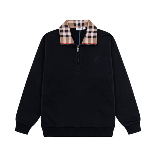 Classic Striped Collar Sweatshirt