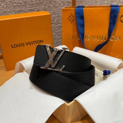 Lychee Grain Calfskin Leather Belt