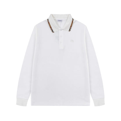 New Striped Collar Sweatshirt