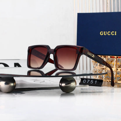 Clean Square Frame Sunglasses