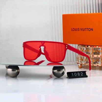 All-Over Print Square Shield Sunglasses