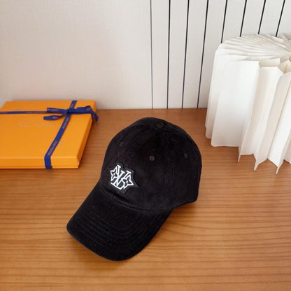Vintage Corduroy Embroidered Logo Baseball Cap