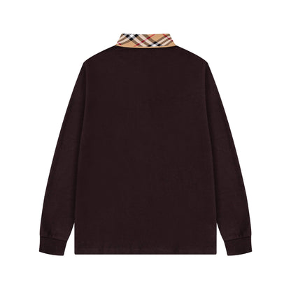 Striped Collar Sweatshirt