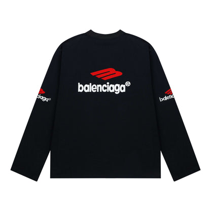 Both Sleeve Embroidery Sweatshirt