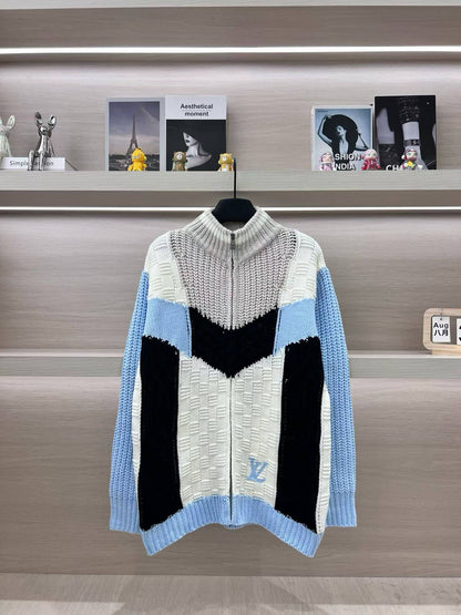 Stand Collar Sweater Jacket