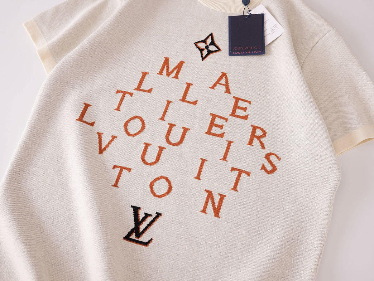 Jacquard Knit T-Shirt