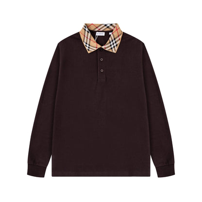 Striped Collar Sweatshirt