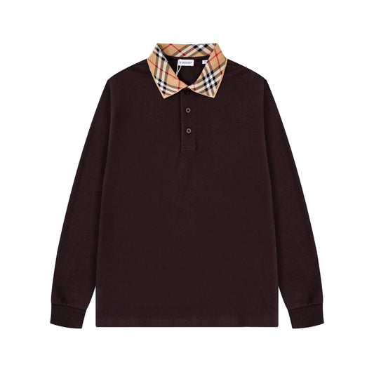 Striped Collar Sweatshirt