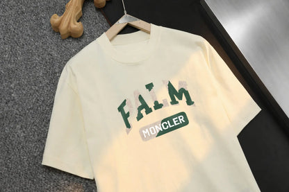 Dual‑Color Block Label Casual Loose T‑shirt