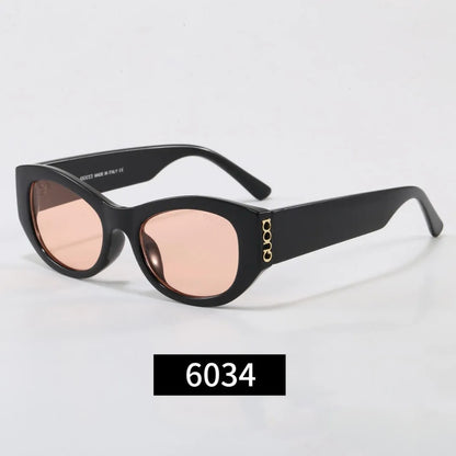Cat-Eye Letter Logo Sunglasses