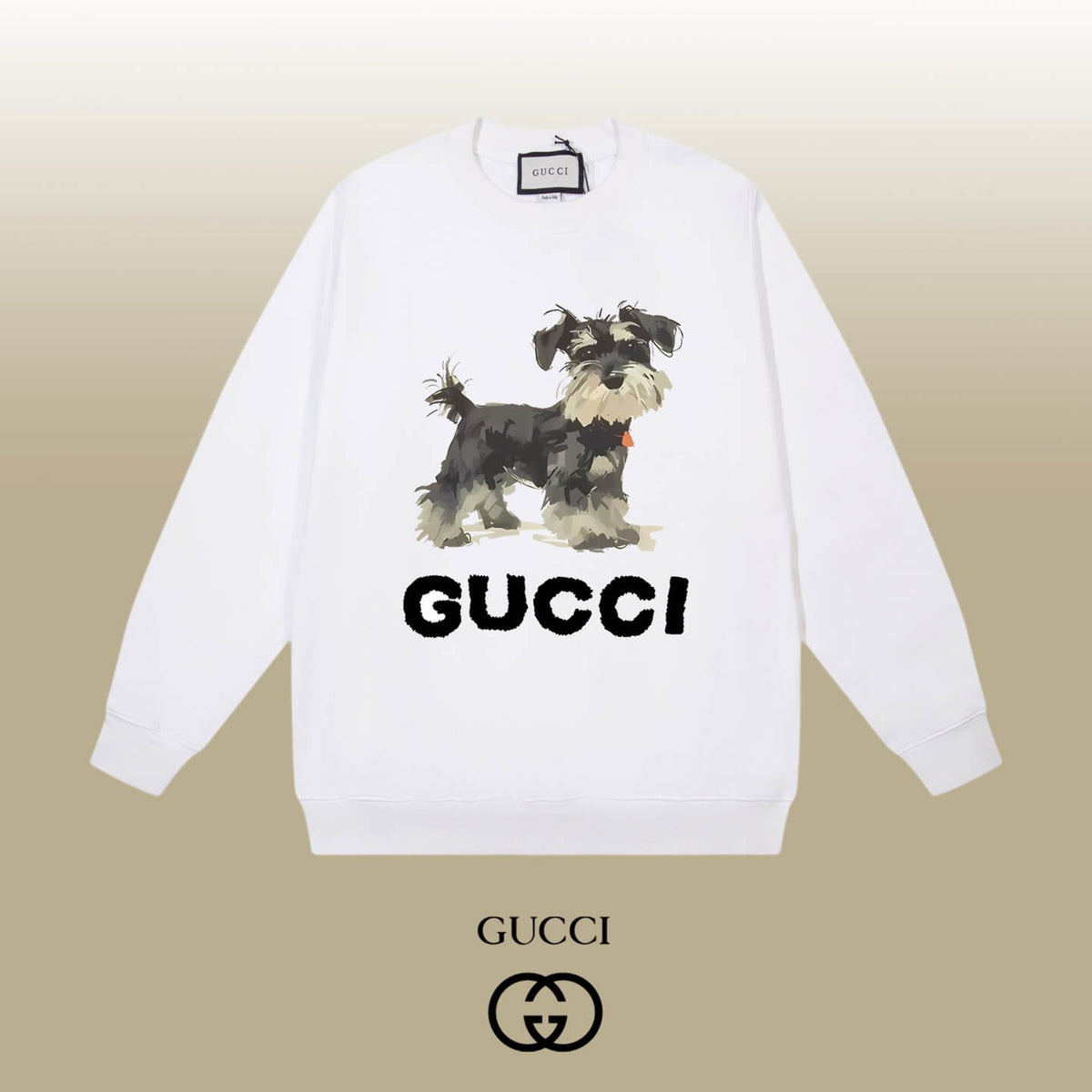 Schnauzer Print Sweatshirt