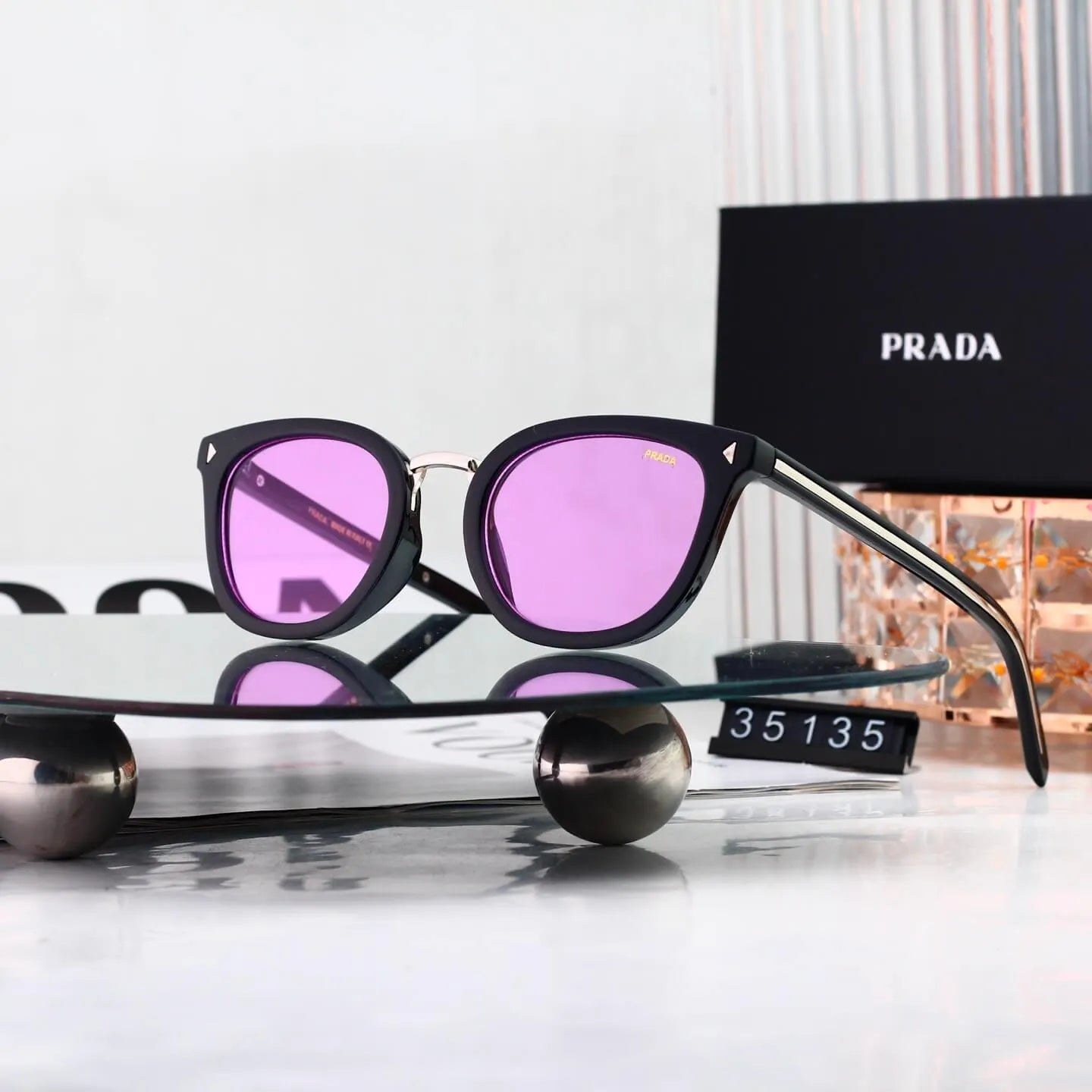 Classic Cat Eye Round Frame Sunglasses