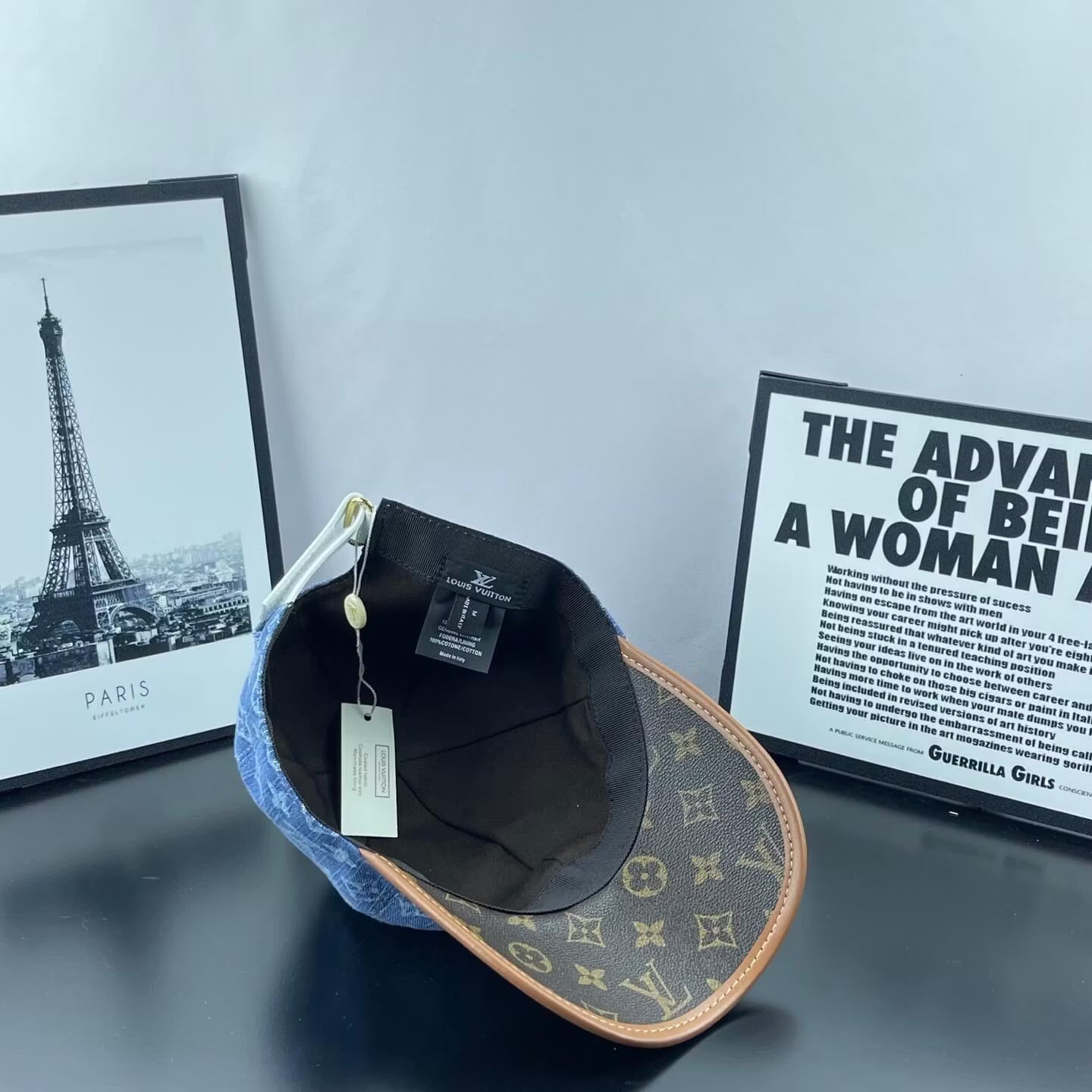 Denim Jacquard Two-Tone Baseball Cap