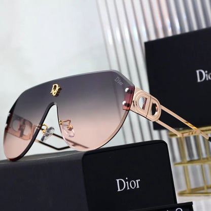 Bold Full-Print Mirror-Lens Sunglasses