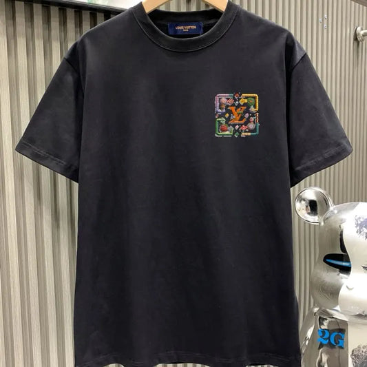 Bright Floral Cartoon T-shirt