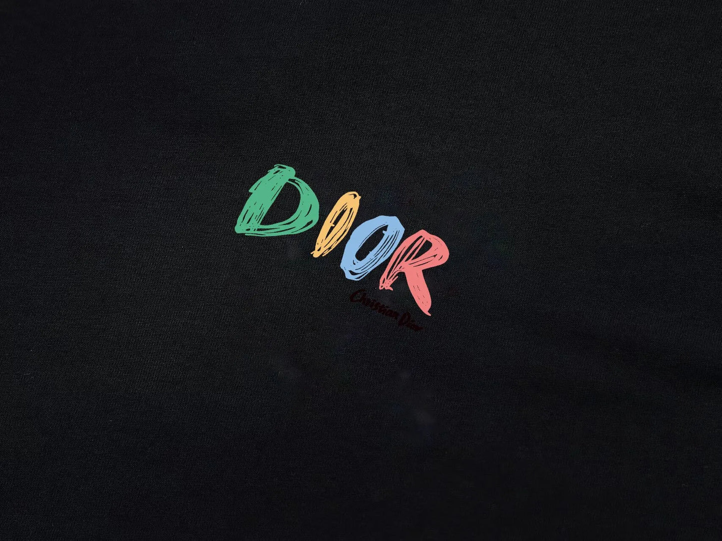 Colorful Graffiti Letter Print T-Shirt
