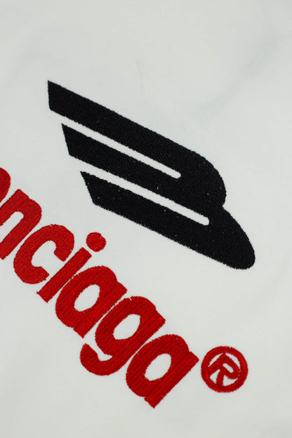 Both Sleeve Embroidery Sweatshirt