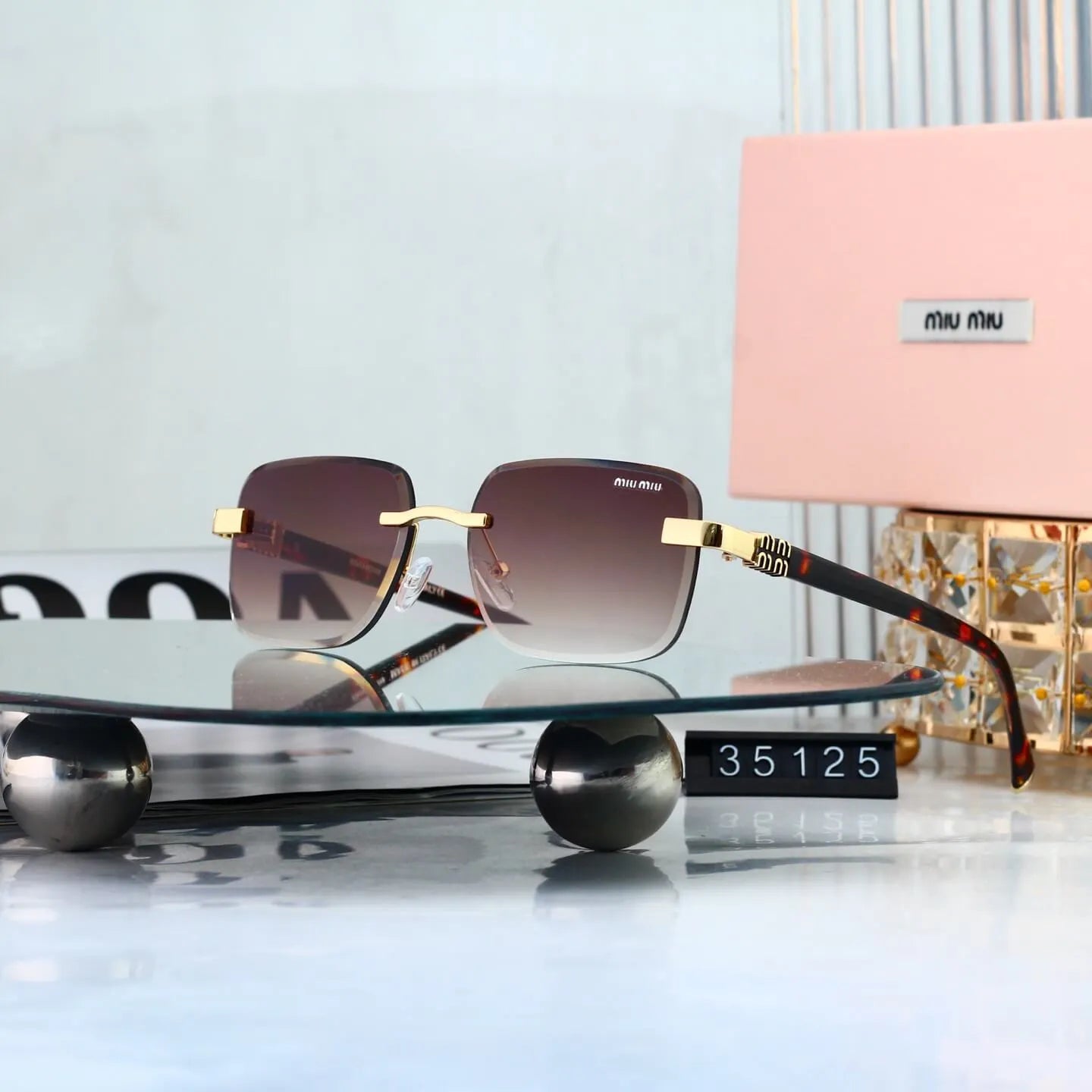 Retro Metal Cut‑Edge Fashion Sunglasses