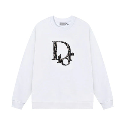 Classic Overlap Print Sweatshirt
