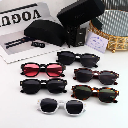 Side Temple Patchwork Sunglasses