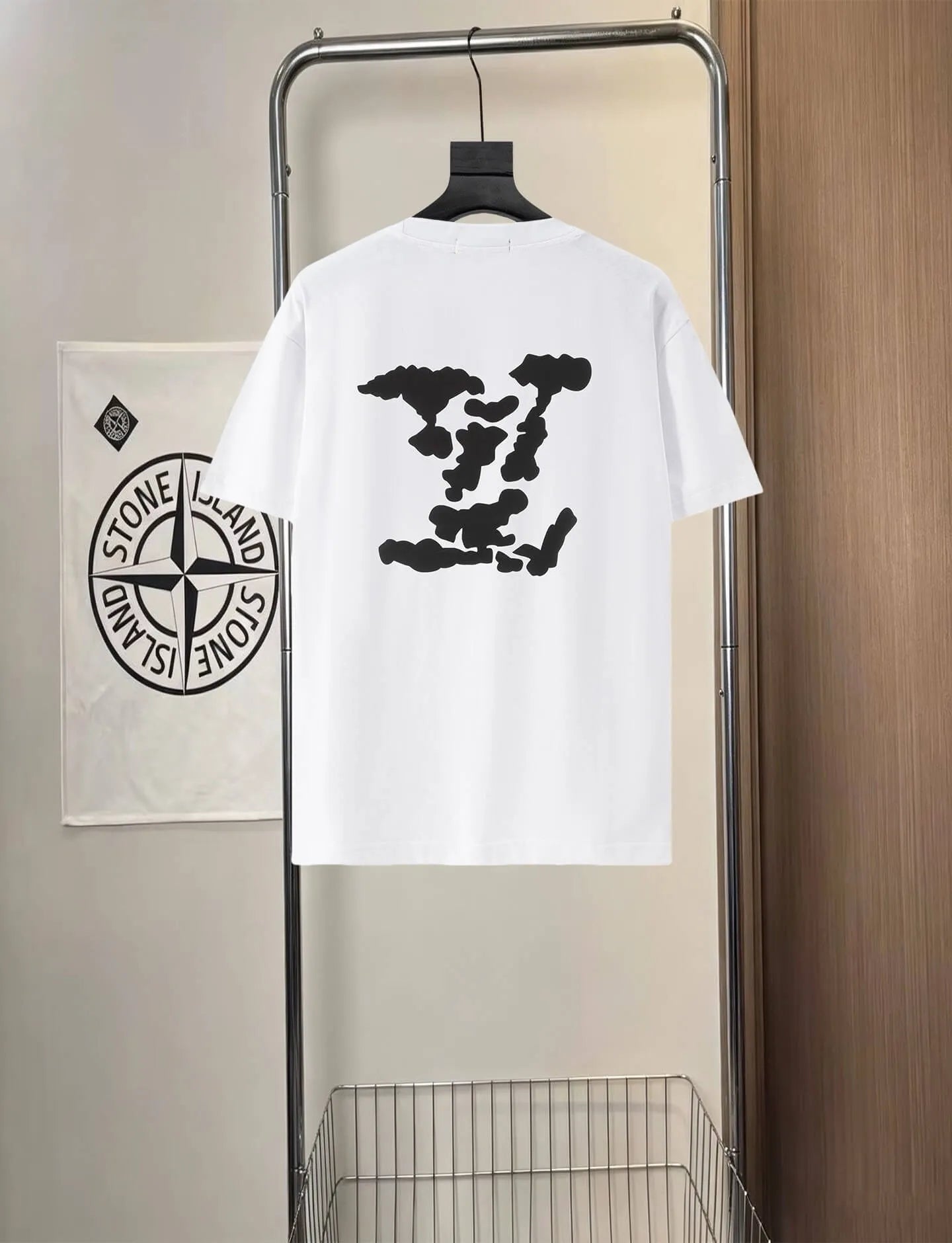 Cloud Letter Print T-Shirt