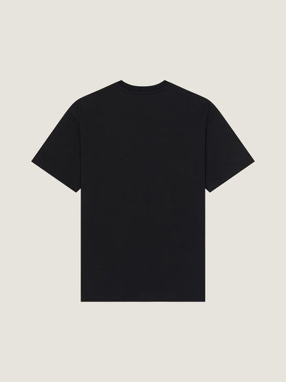 Purple Gradient Letter Print T‑Shirt