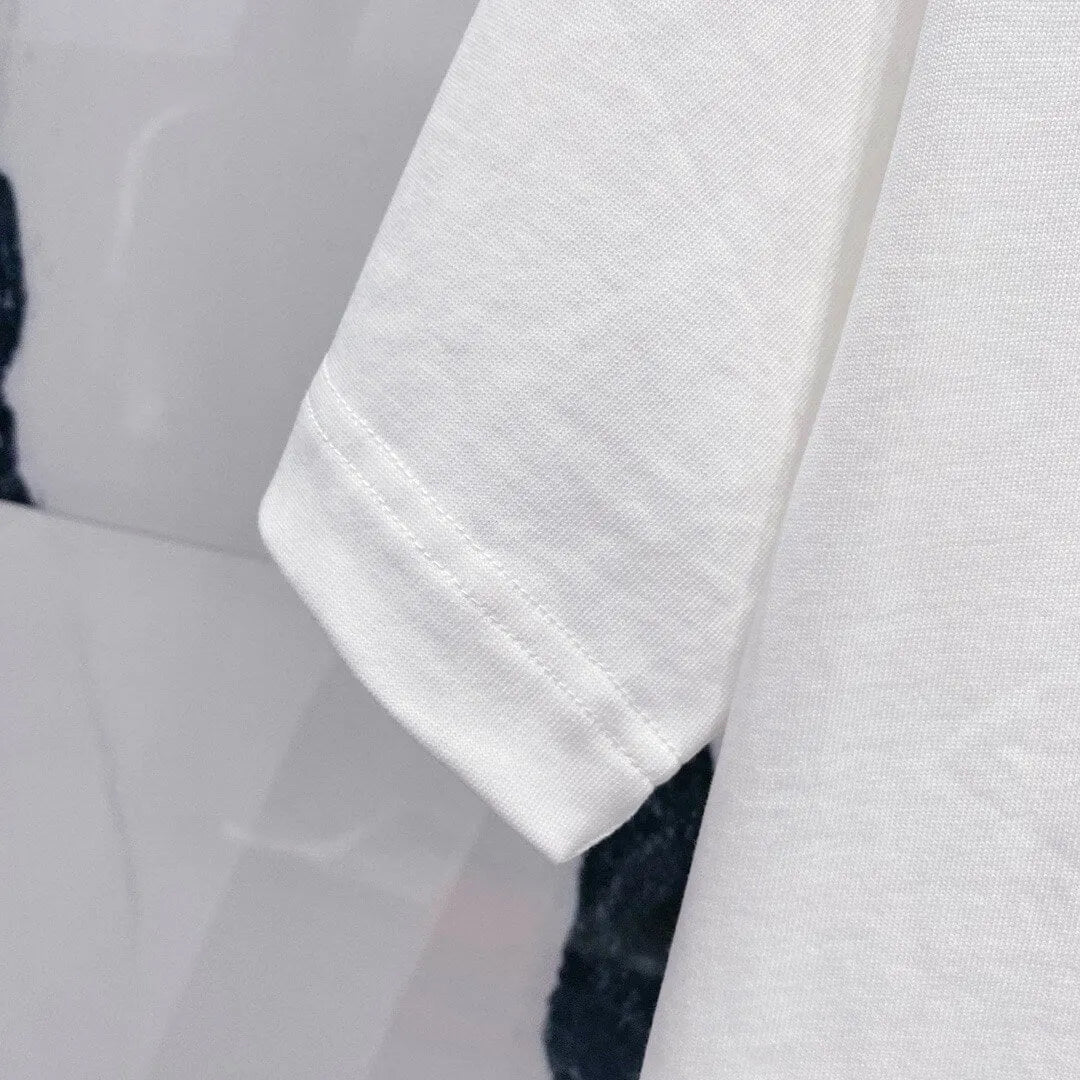 Triangle Pattern 3D Embroidery T Shirt