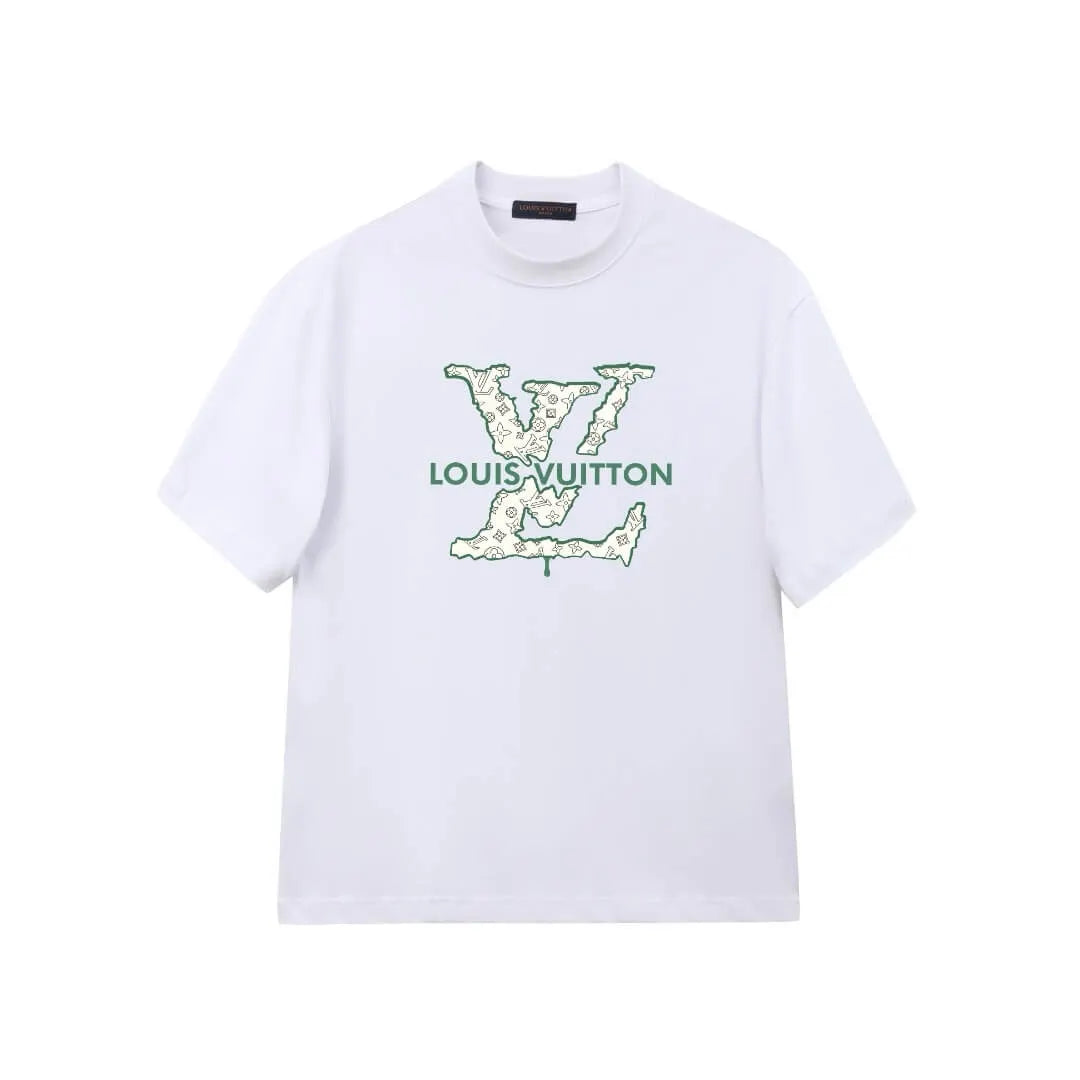 Green Outline Print T-shirt