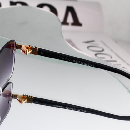 Retro Metal Cut‑Edge Fashion Sunglasses