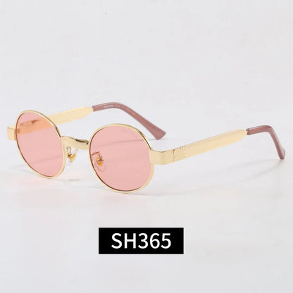 Vintage Thin Metal Round Sunglasses